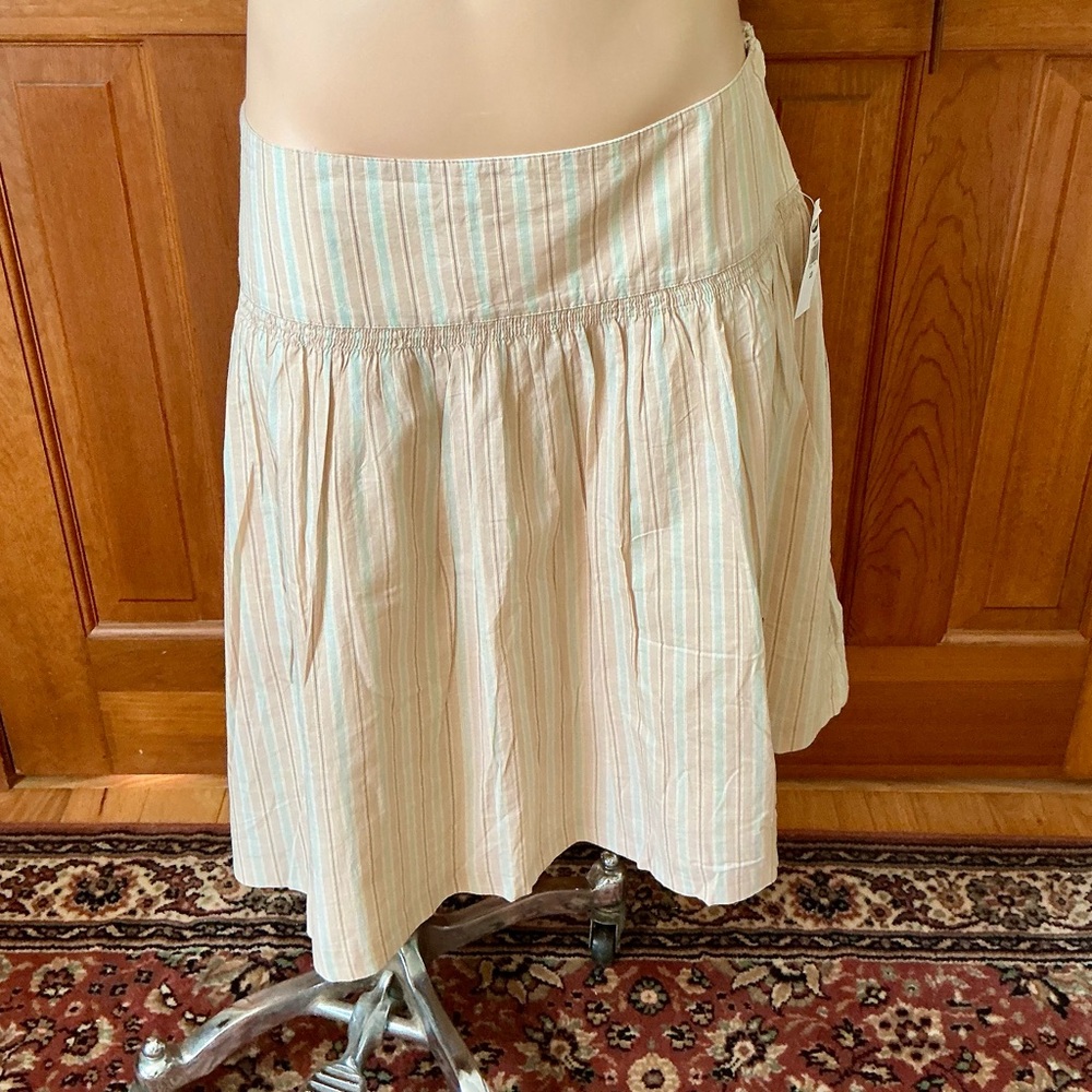 Old Navy Pastel cotton, lined Striped Skirt